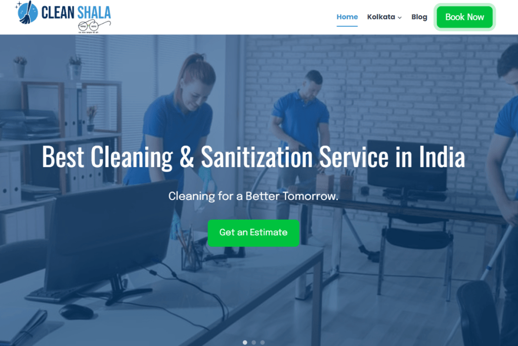 cleanshala home page image