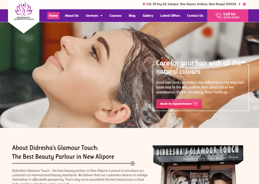 didresha glamour touch home page image